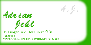 adrian jekl business card